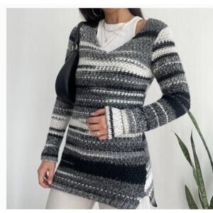 Anthropologie Elsamanda Made In Italy Striped wool blend sweater. Size M